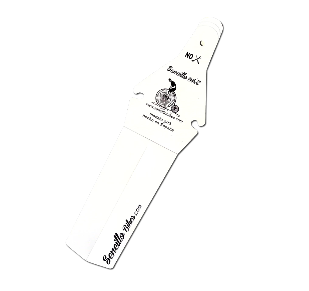 Bagskærm Sencillo Hvid