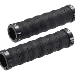 Bike Attitude Visegrip Sort Læder Cykelhåndtag, 129 Mm