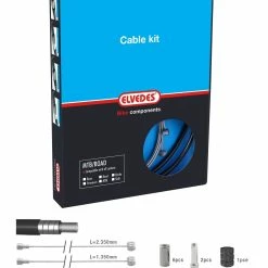 Elvedes Bremsekabelkit Race+MTB / ATB, Lyserød