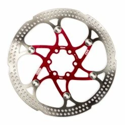 ECykelhjelm.dk Bremseskive Ø180mm FX18 132g 6 Bolte Rød