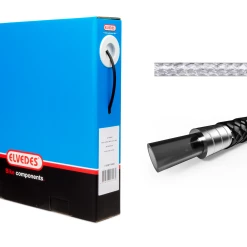 Elvedes Bremsestrømpe Boks Ø5,0mm 30m Smoke Sølv Flet