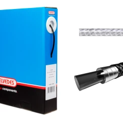 Elvedes Bremsestrømpe Ø5,0mm 10m Smoke Sølv Inkl. Liner