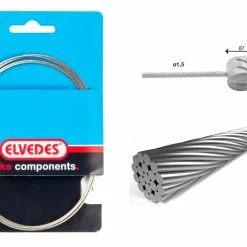 Elvedes Bremsewire 1×19 ø1,5/1250mm ø7×6mm