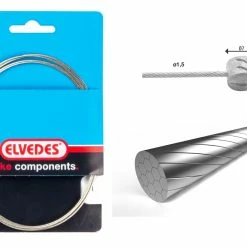 Elvedes Bremsewire 1×19 ø1,5/2250mm ø7×6mm Slick