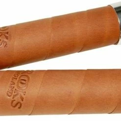 Brooks Slender Grips Aged Cykelhåndtag Honey, 130/130 Mm