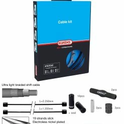 Elvedes Gearkabelkit Pro-line Race+MTB / ATB, Hvid