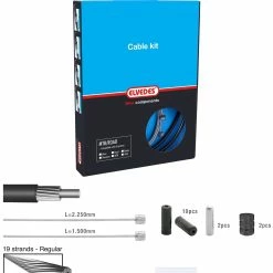 Elvedes Gearkabelkit Race+MTB / ATB, Hvid