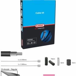 Elvedes Gearkabelkit Race+MTB / ATB, Lyserød