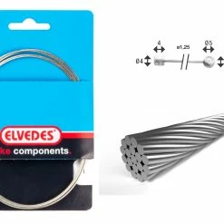 Elvedes Gearwire 1×19 ø1,25/2250mm ø4×4 & ø5×3mm