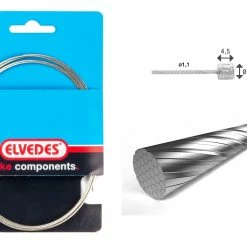 Elvedes Gearwire 1×49 ø1,1/2250mm ø4,5×4,5mm Slick