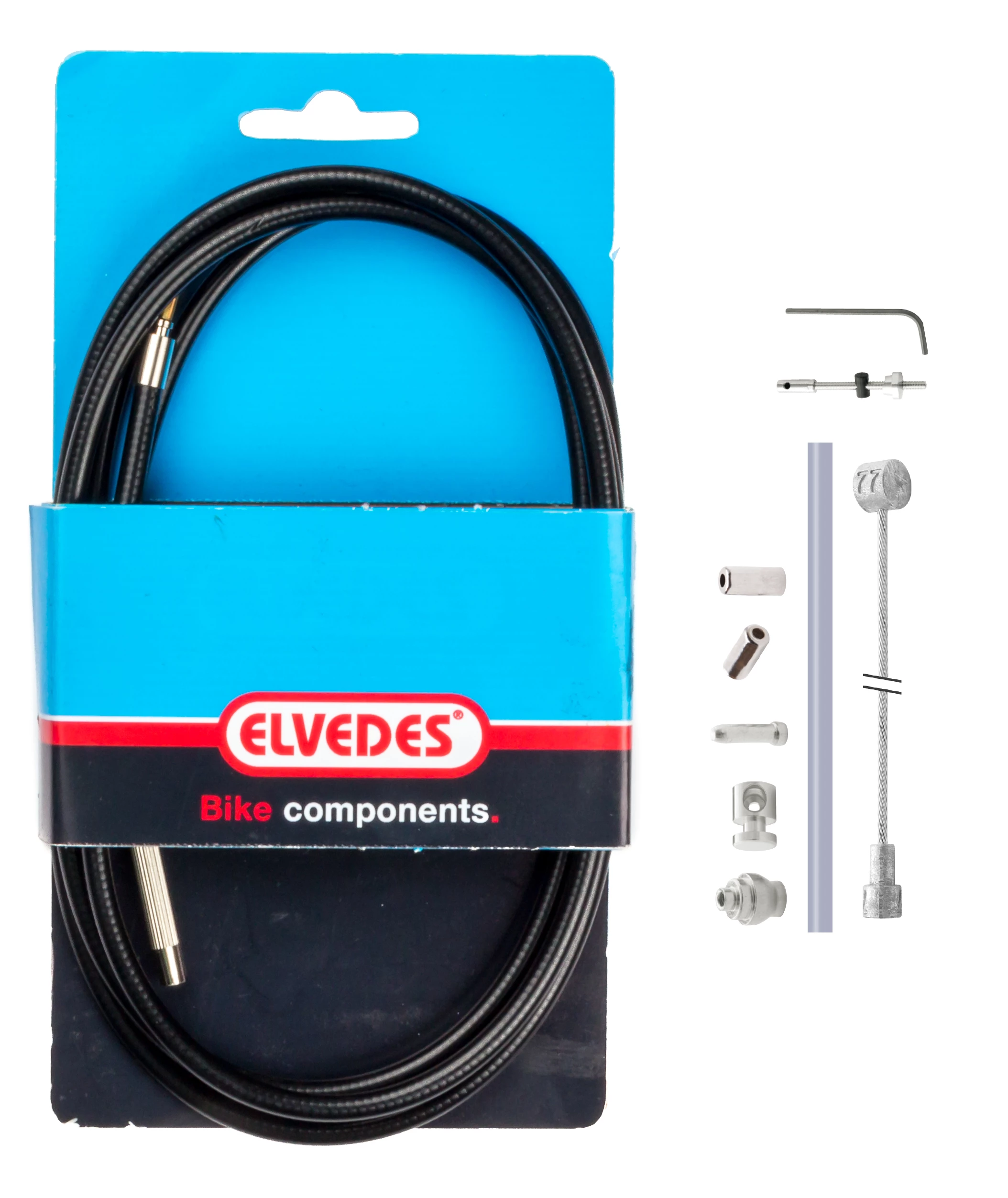 Elvedes Kabelkit Tromlebremse 1700/2350mm Sølv
