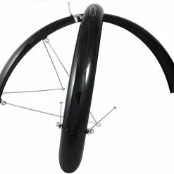 Mixbike Skærmsæt 700c 55mm Sort Rustfrit Tilbehør