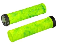 Supacaz Grizips Cykelhåndtag, Neon Gul/neon Blå Mønster